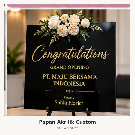 Papan Bunga Akrilik Marina Semarang
